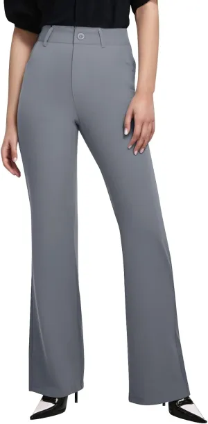 2025 Summer Women Work Business Pants High Waisted Flare Modern Comfortable Office Overalls Ladies Slacks
