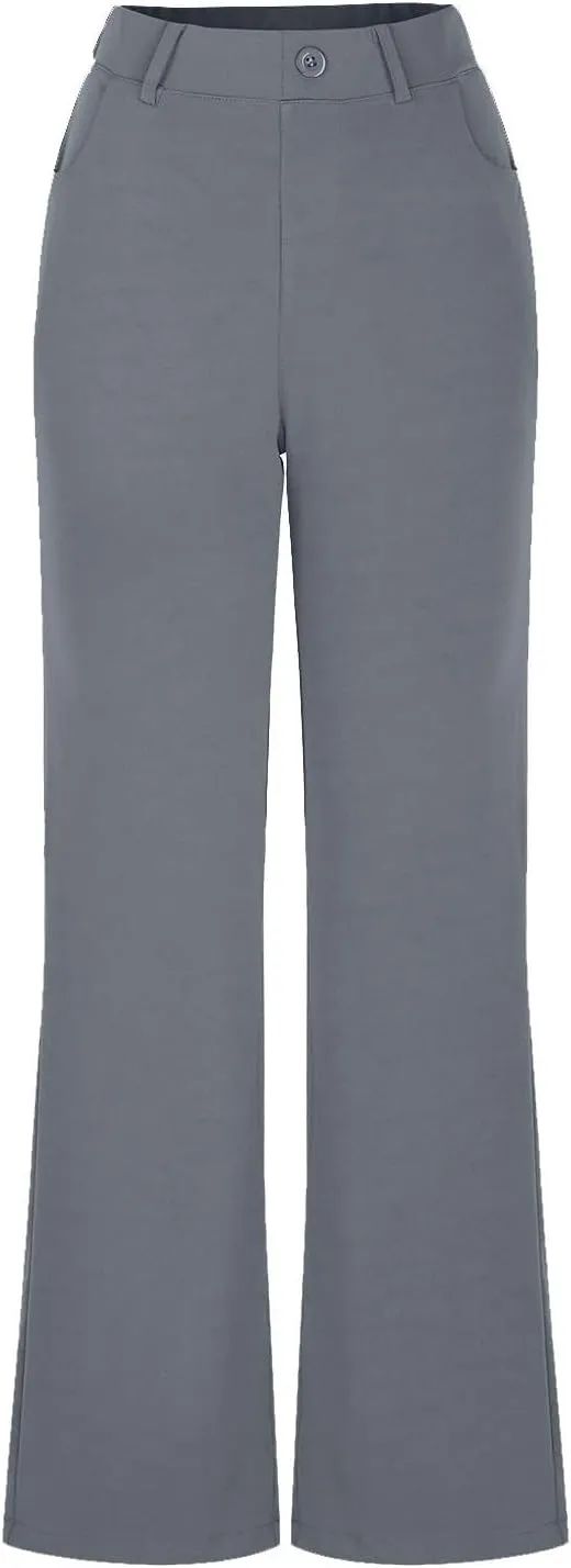 2025 Summer Women Work Business Pants High Waisted Flare Modern Comfortable Office Overalls Ladies Slacks