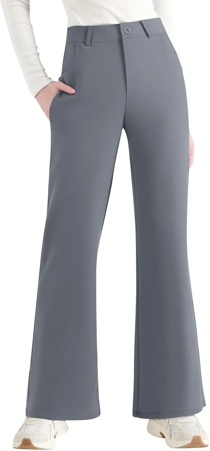 2025 Summer Women Work Business Pants High Waisted Flare Modern Comfortable Office Overalls Ladies Slacks