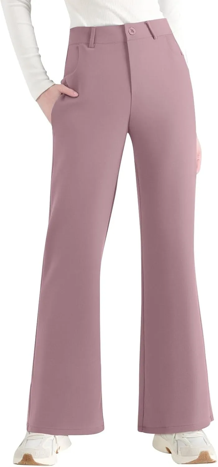 2025 Summer Women Work Business Pants High Waisted Flare Modern Comfortable Office Overalls Ladies Slacks