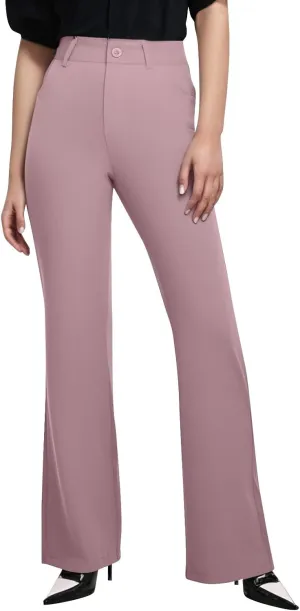 2025 Summer Women Work Business Pants High Waisted Flare Modern Comfortable Office Overalls Ladies Slacks
