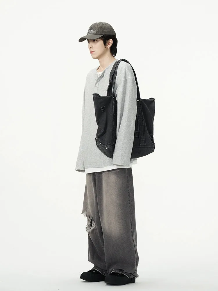 77Fight Basic Fake Two-piece Shirt