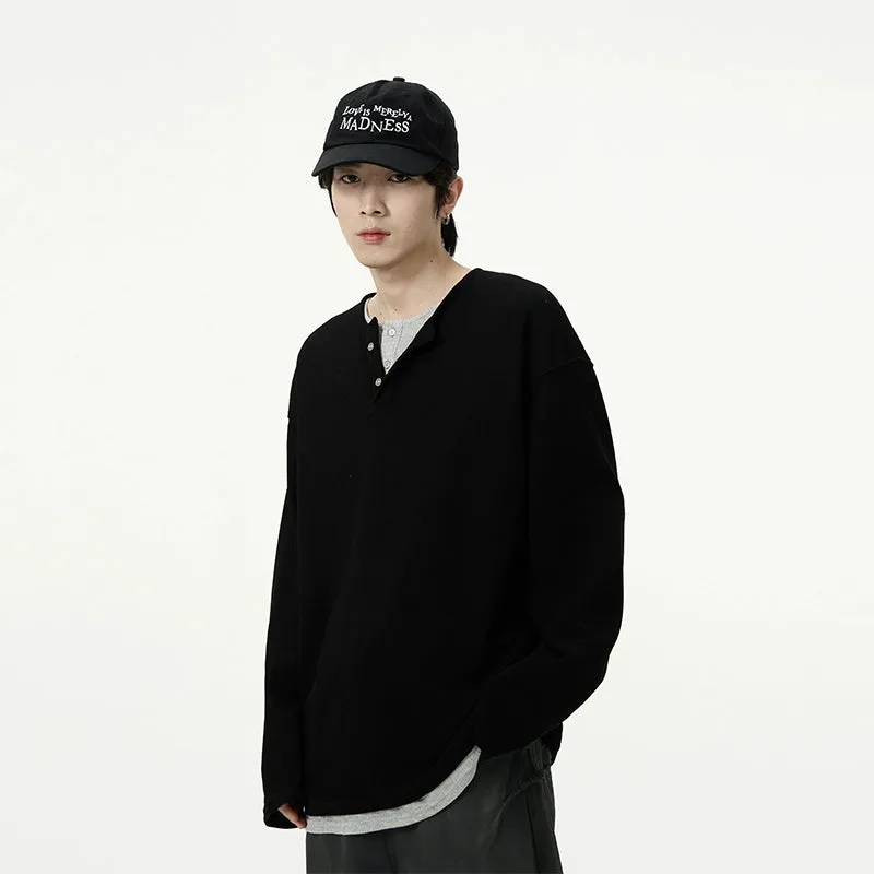 77Fight Basic Fake Two-piece Shirt