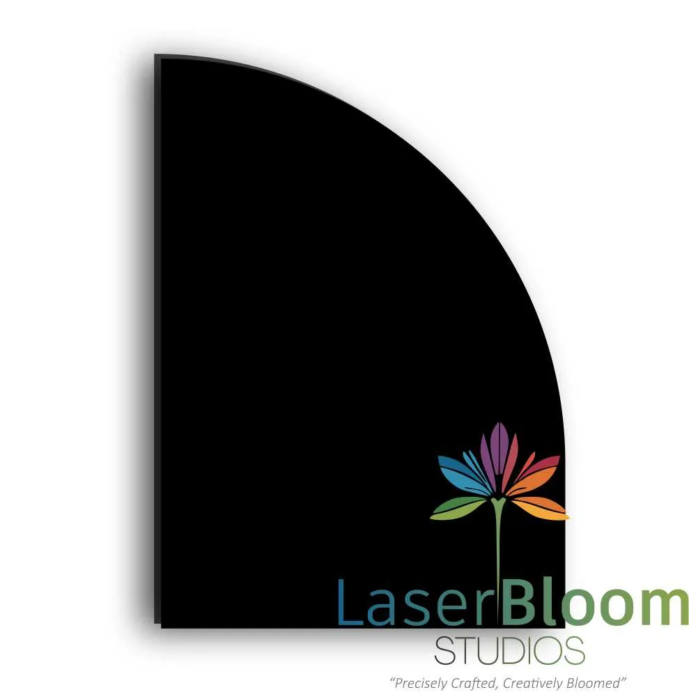 Acrylic Blank Half Arch Sheet - Select Your Thickness (1.5mm, 2mm, 3mm)