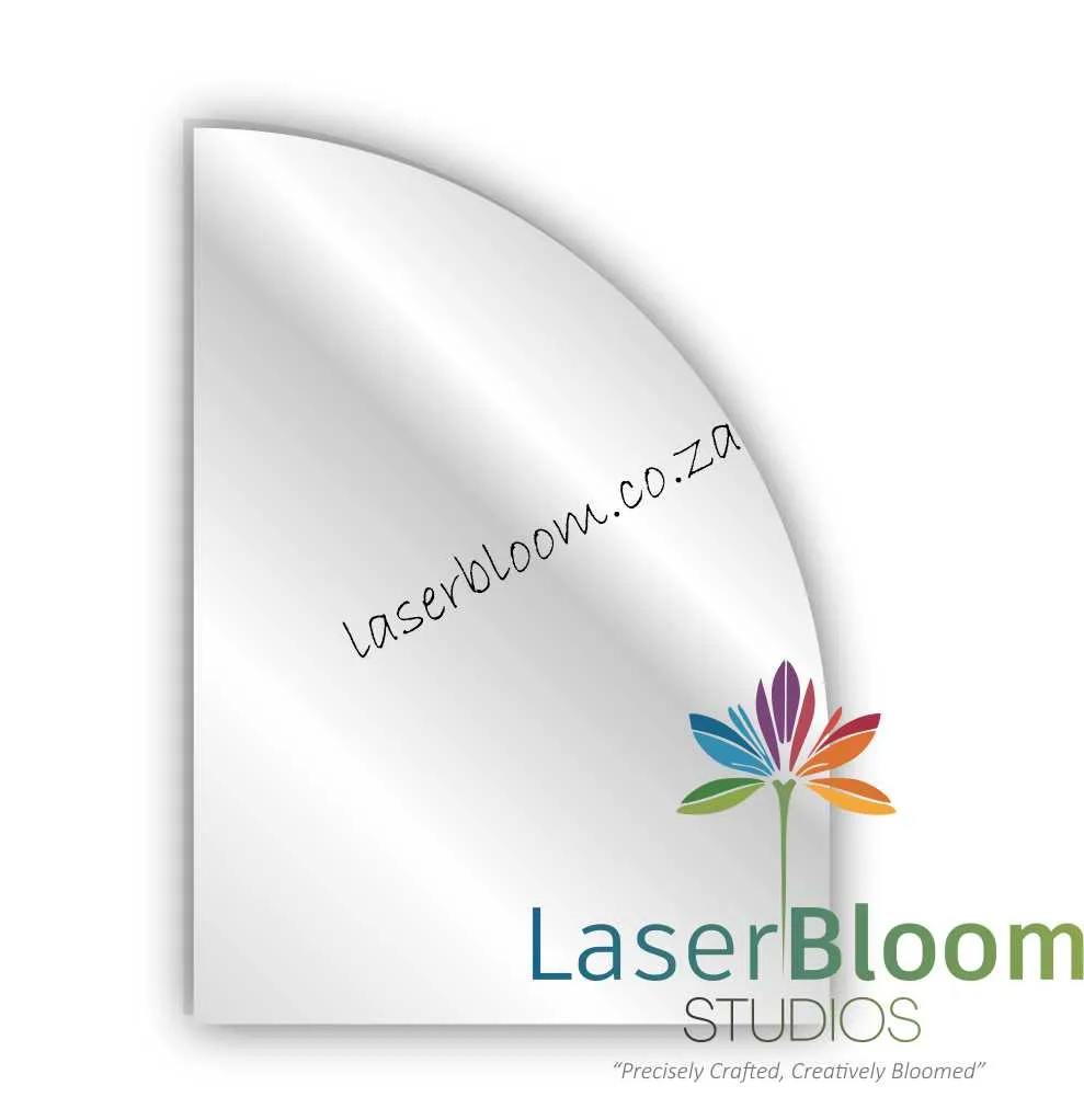 Acrylic Blank Half Arch Sheet - Select Your Thickness (1.5mm, 2mm, 3mm)