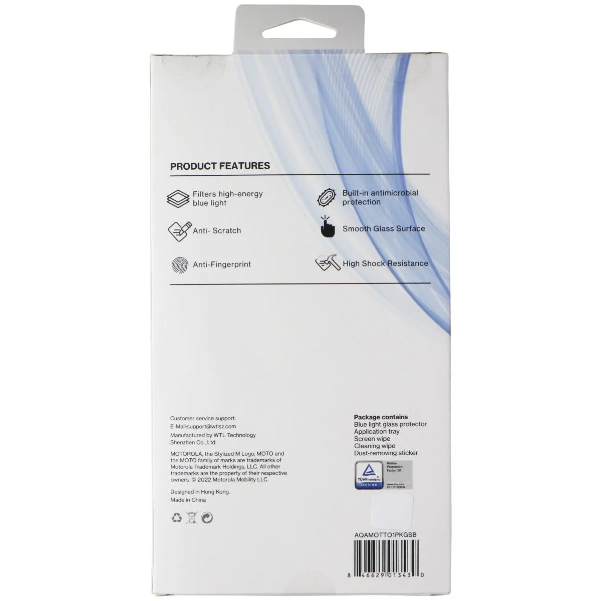 AQA Blue Light Glass Protector for Moto G Power (2022) - Clear