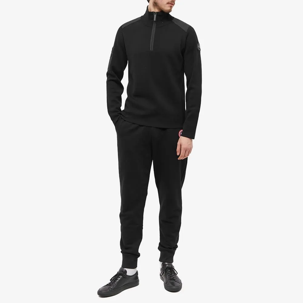 Canada Goose Black Disc Stormont 1/4 Zip Knit Jumper
