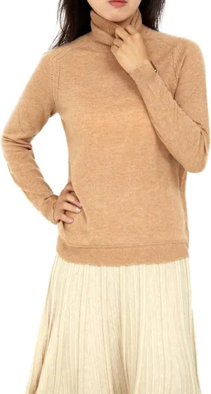 Cashmere Sweaters for Women,100% Cashmere Long Sleeve Sweaters Crew Neck Solid Pullover Jumpers Tops
