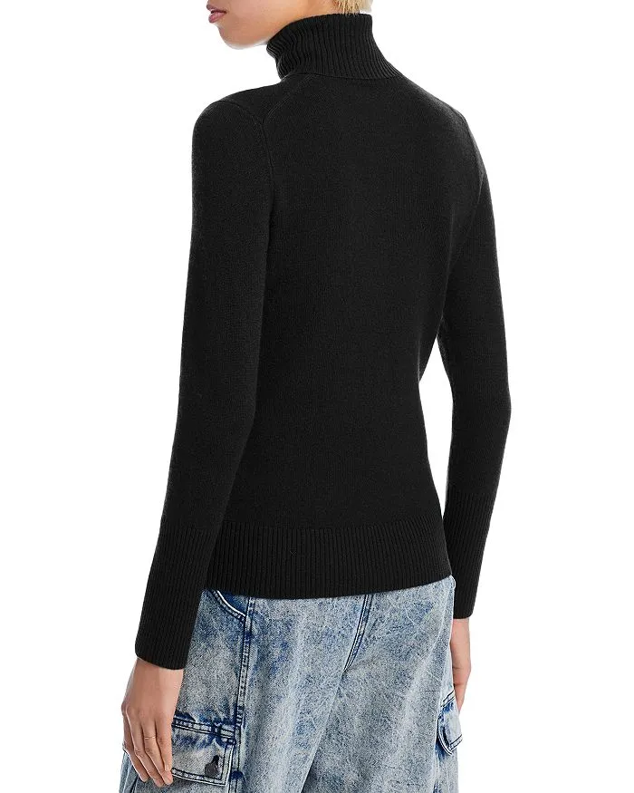 Cashmere turtleneck sweater - 100% exclusive AQUA