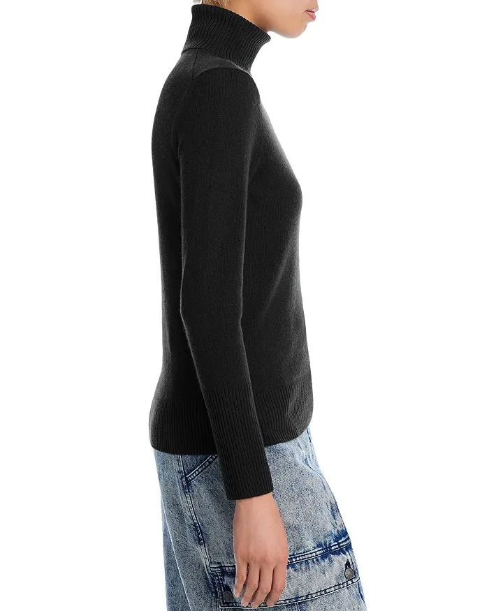 Cashmere turtleneck sweater - 100% exclusive AQUA