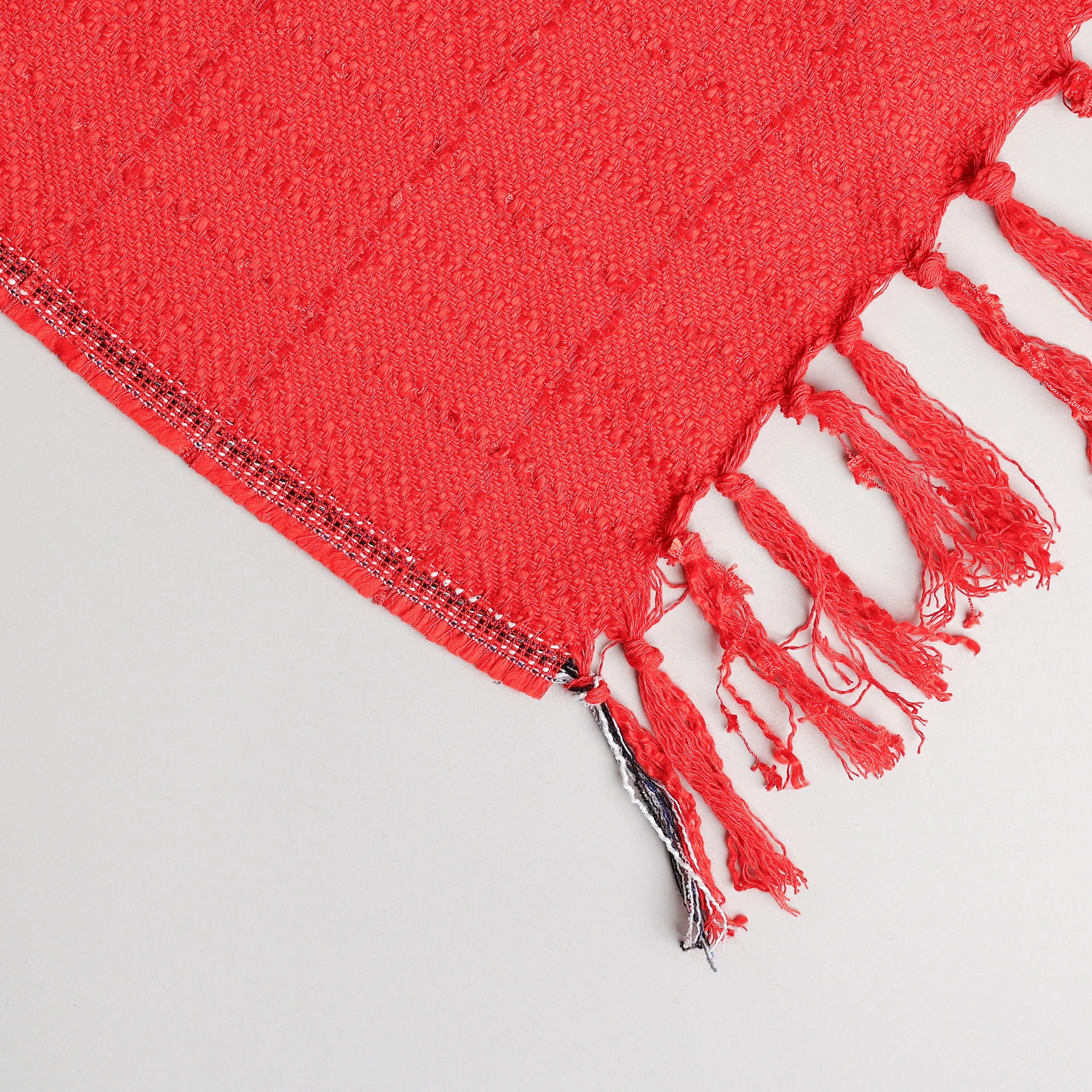 Colored Subtle Tweed Throw Blankets 58" x 67"  3.5" Tassels