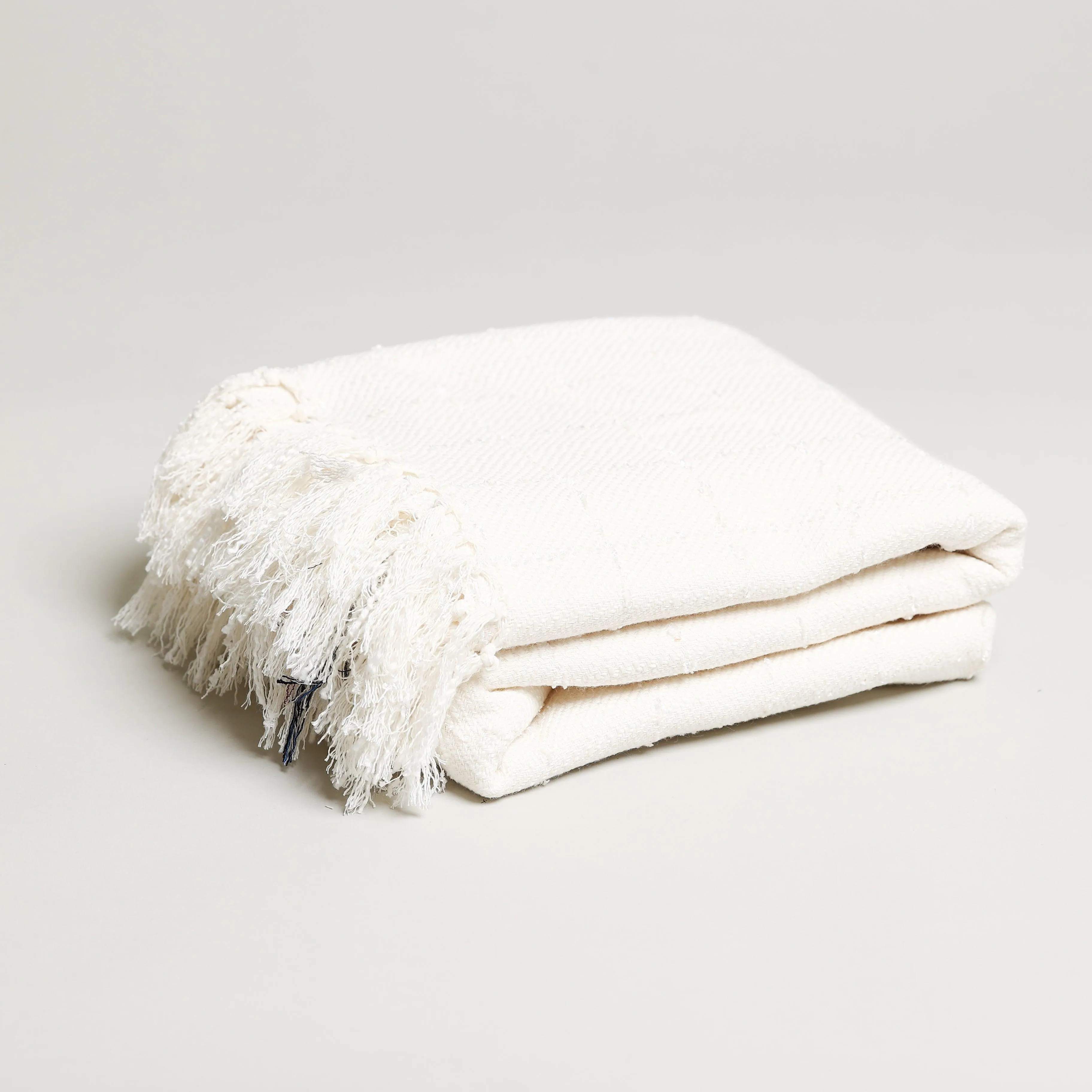 Colored Subtle Tweed Throw Blankets 58" x 67"  3.5" Tassels