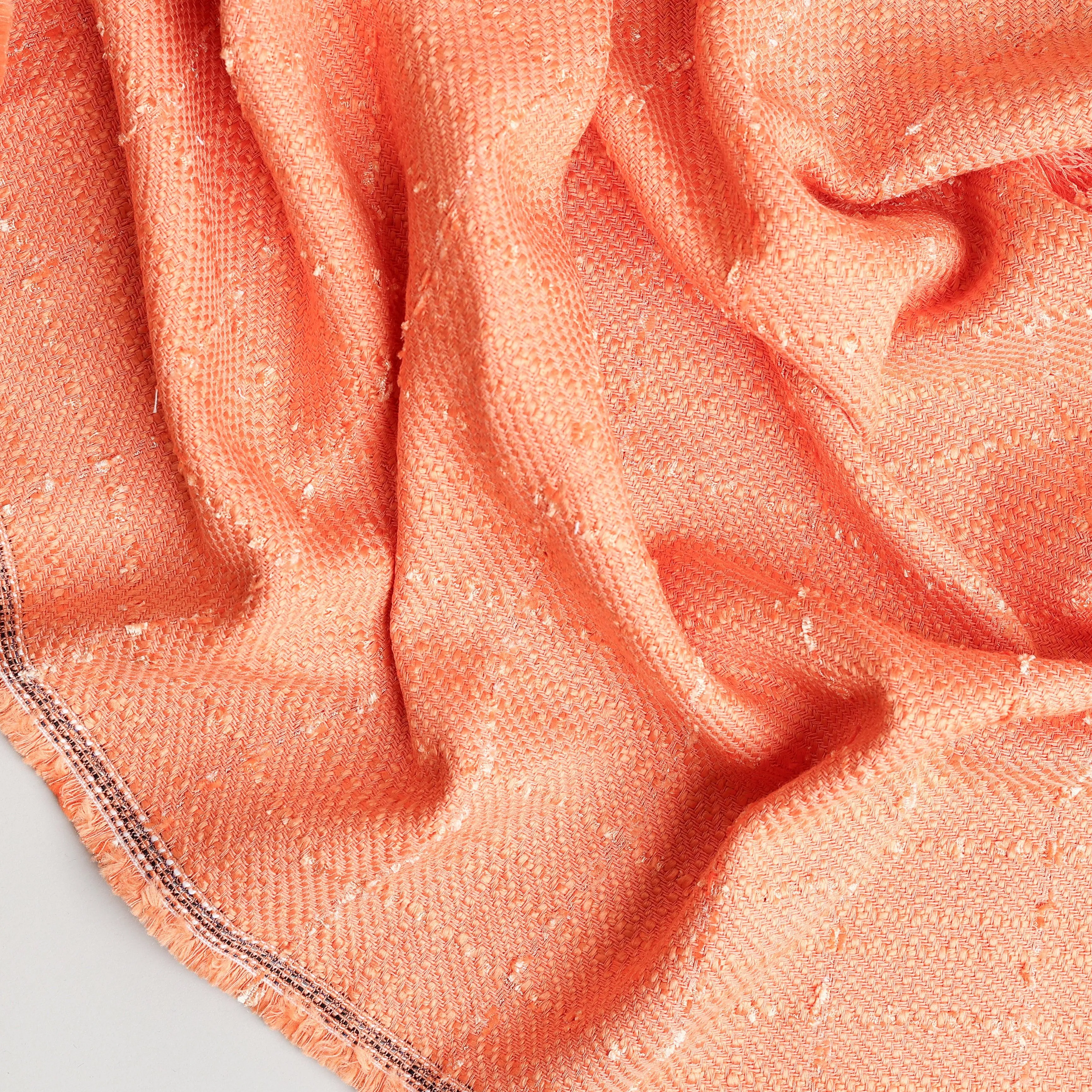 Colored Subtle Tweed Throw Blankets 58" x 67"  3.5" Tassels