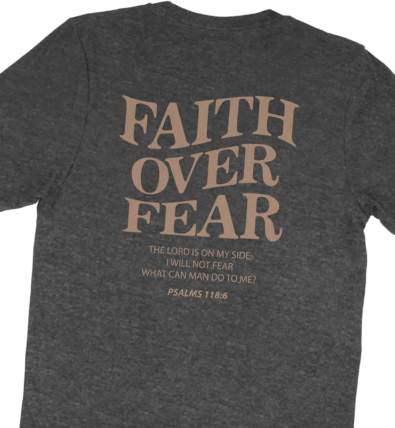 Faith Over Fear Shirt Men - Oversized Christian Religious Shirts - Faith Over Fear Shirts for Women