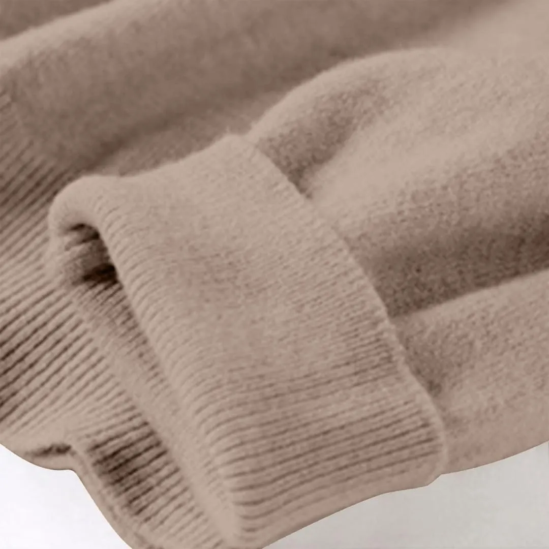Gumipy Women Cashmere Sweater Crewneck Long Sleeve Oversized Sweaters Soft Knit Cashmere Sweaters Trendy Tunic Sweaters