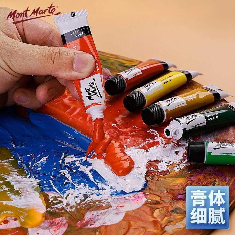 Mont Marte Acrylic Colour Paint Signature Set 12ml Pack of 36