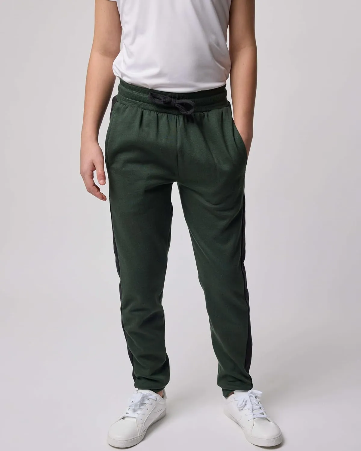 Real Essentials 3 Pack: Boys Cotton Active Fleece Jogger Sweatpants