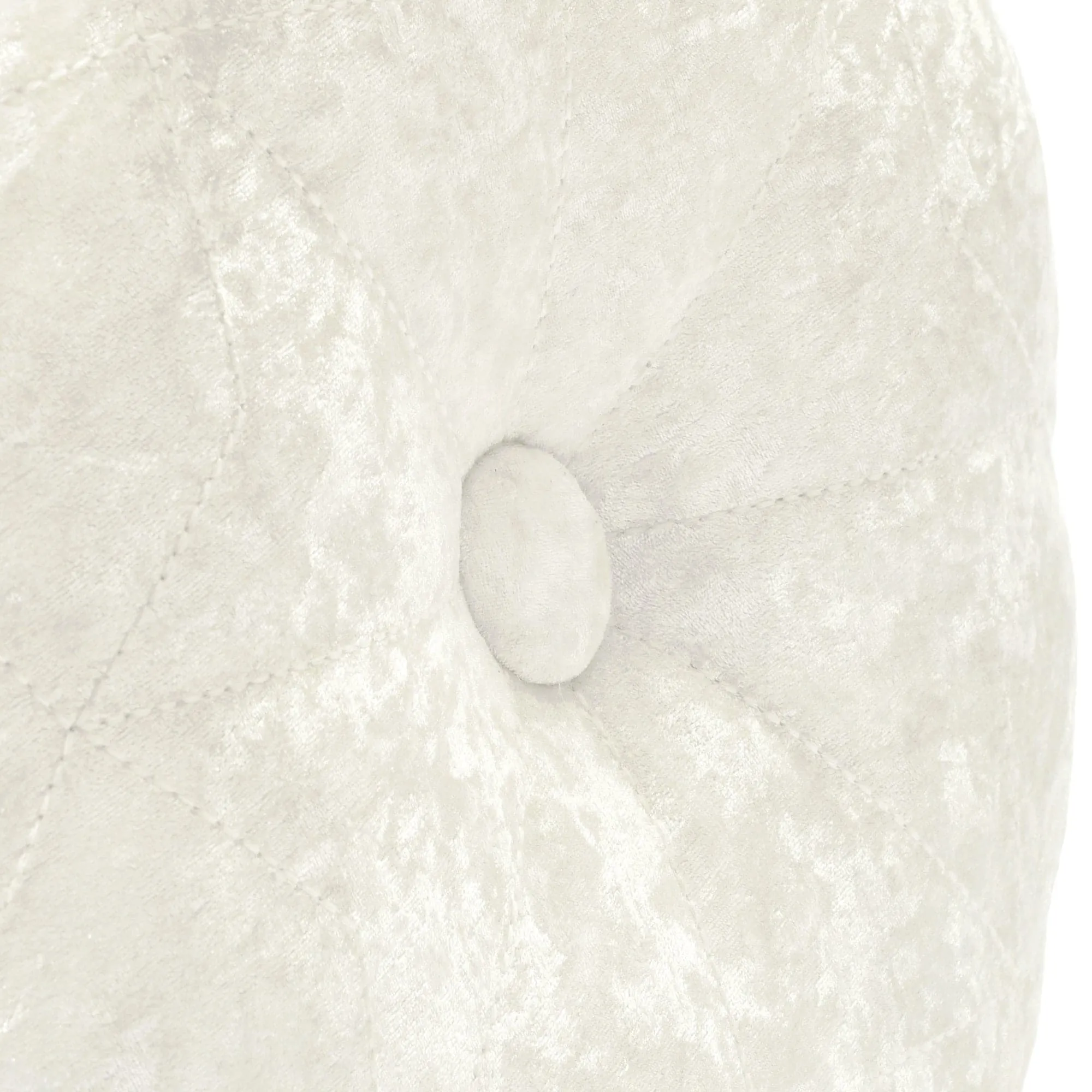 Star Embroidery Crushed Velvet Round Throw Pillow