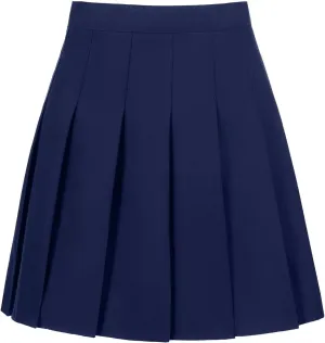 Womens Girls Pleated Tennis Skirts High Waisted A-line Skirt School Uniform Athletic Golf Skorts with Shorts,2T-4XL