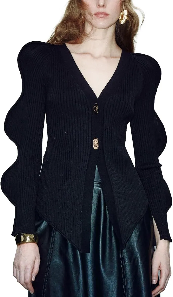 Women's Knit Cardigan Sweaters Long Sleeve Button Down Open Front Casual Outwear Trendy 2025