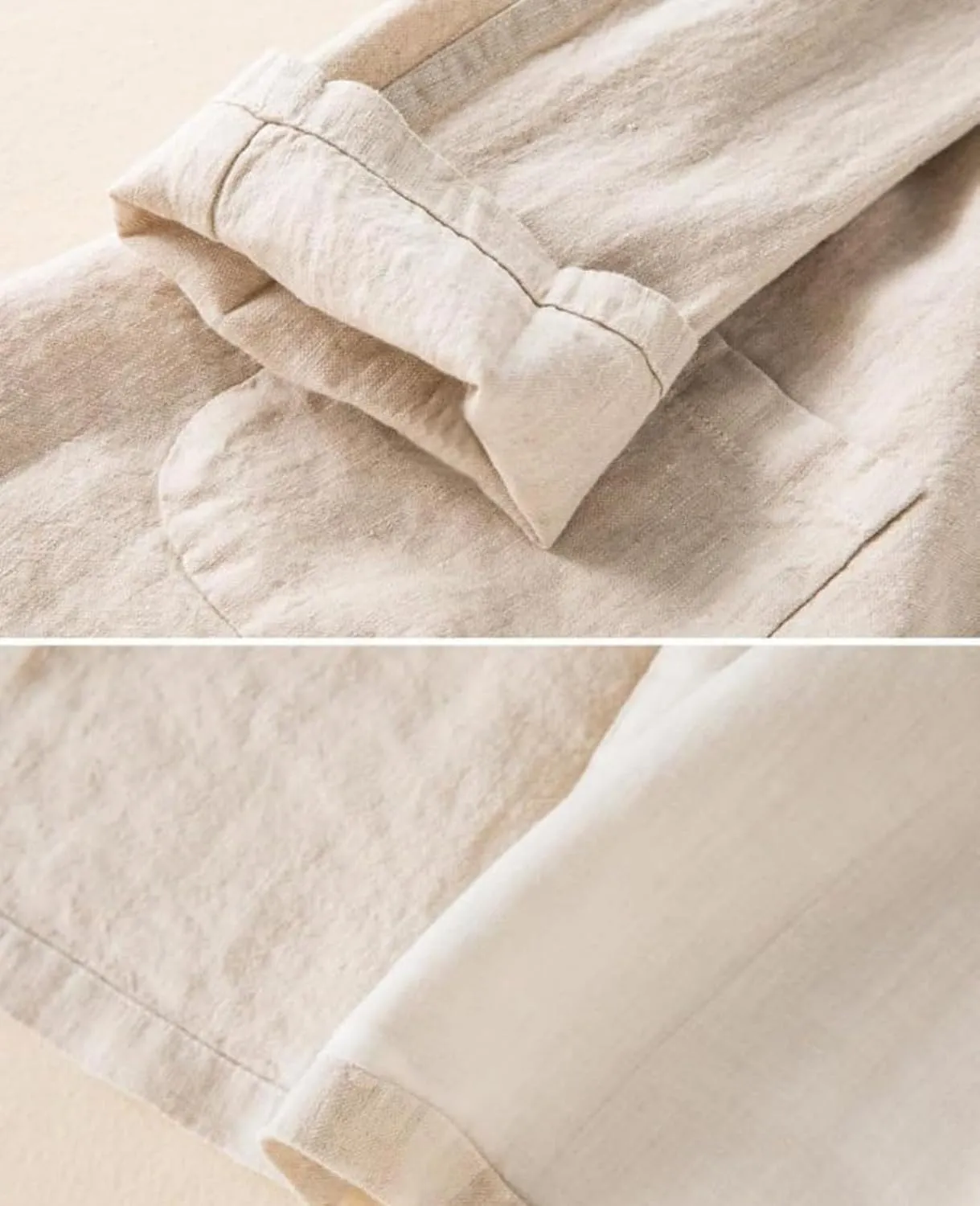 Women's Linen Blazer Jacket 2025 Lightweight Button Lapel Casual Long Sleeve Work Office Summer Jackets