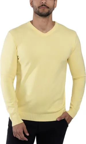 X RAY Mens V Neck Sweater, Basic Slim Fit Pullover, V-Neck Dress Sweater for Men Fall Winter (Available in Big & Tall)
