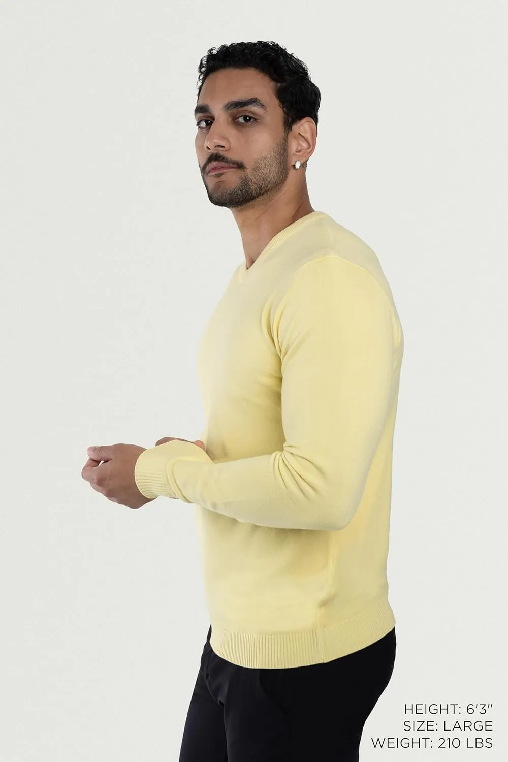 X RAY Mens V Neck Sweater, Basic Slim Fit Pullover, V-Neck Dress Sweater for Men Fall Winter (Available in Big & Tall)