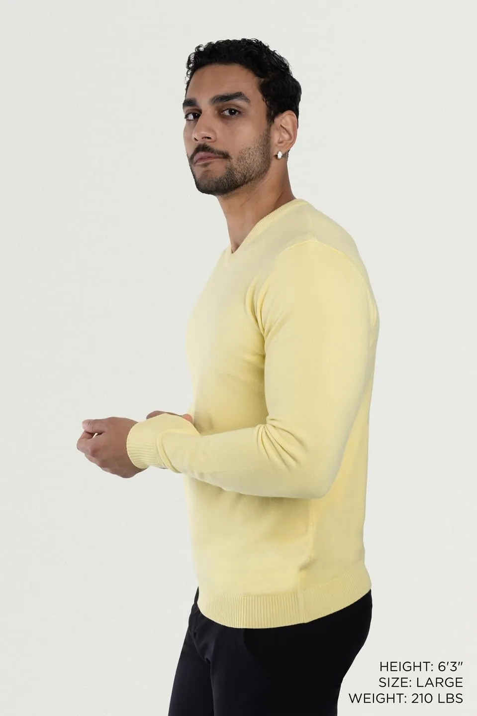 X RAY Mens V Neck Sweater, Basic Slim Fit Pullover, V-Neck Dress Sweater for Men Fall Winter (Available in Big & Tall)